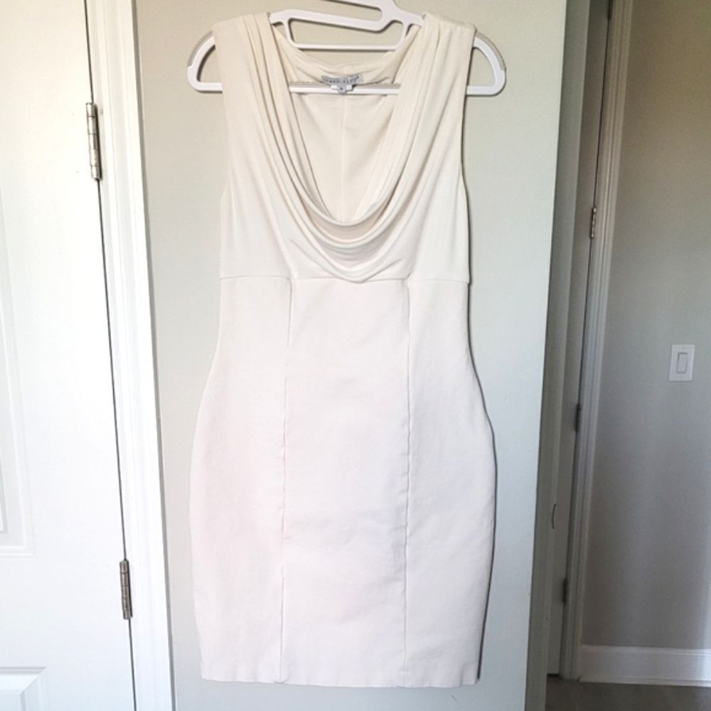 Tempo Paris Off white cowl neck dress Size M